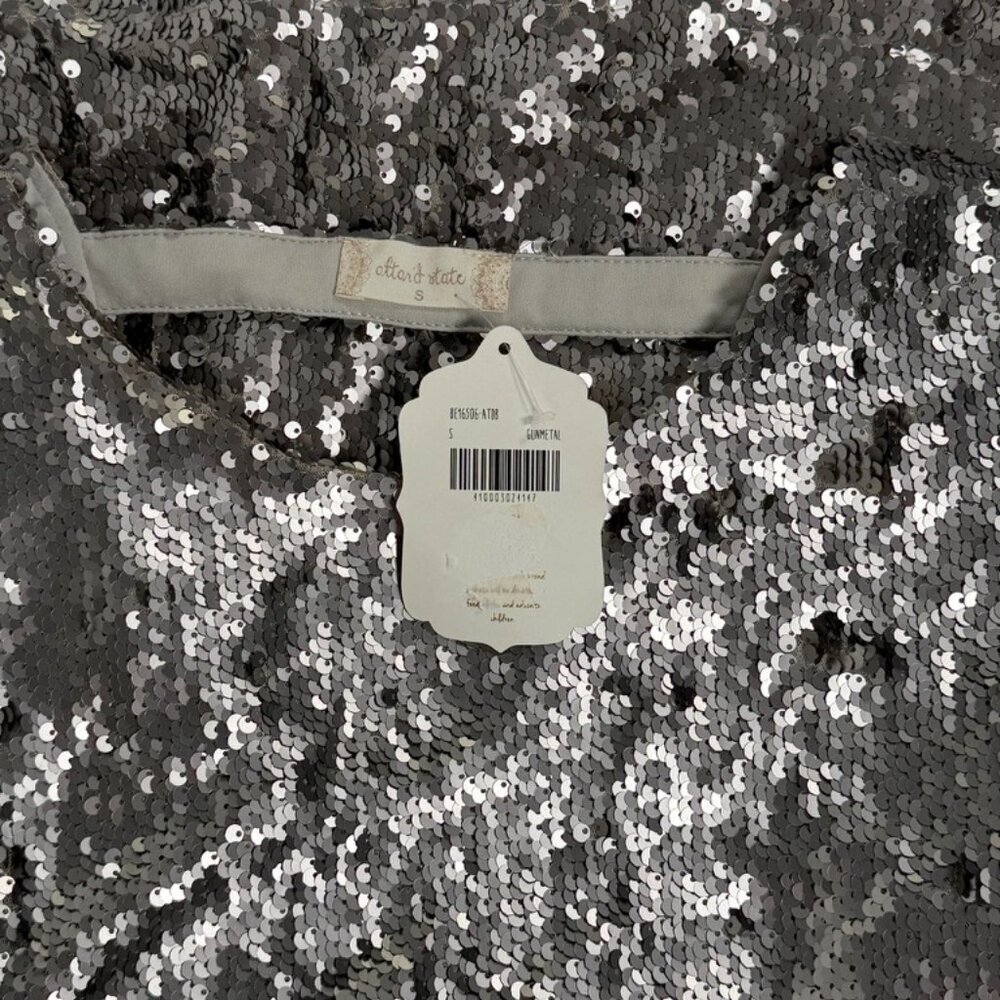 Altar'd State Sequin Short Sleeve top - Size Small - Picture 6 of 8